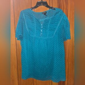 Lane Bryant Teal Women's Top